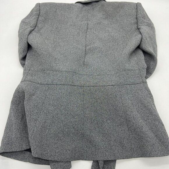Alberto Makali Cache Gray women’s Front Tie blazer size 2 vintage - Picture 4 of 4